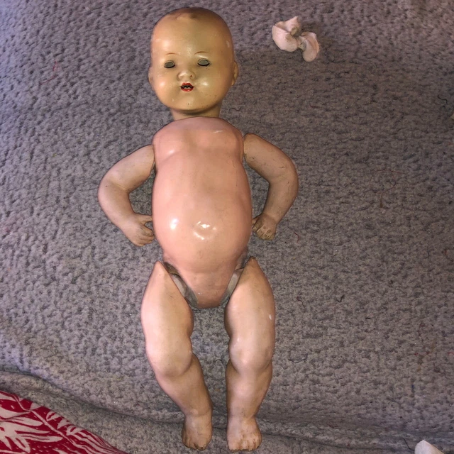 PAR AMOUR DES POUPEES : petit poupon en terre de pipe