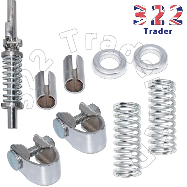 RALEIGH CHOPPER MK2 Sissy Bar Klammern Einsätze Tassen Federn