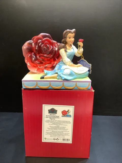 Disney Traditions Jim Shore Figure Cinderella Showcase An Enchanted Rose  New