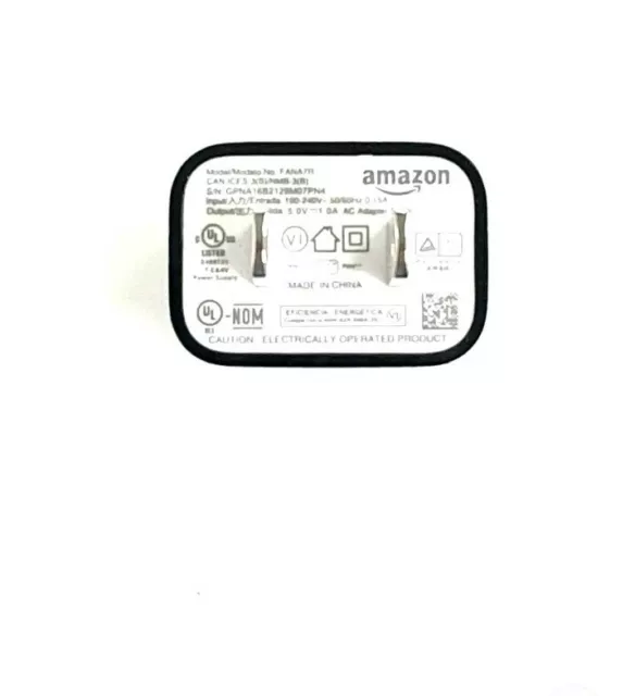 Amazon 5W 1A  USB AC Adapter Power Supply Wall Charger FANA7R 5V 1A Kindle Fire