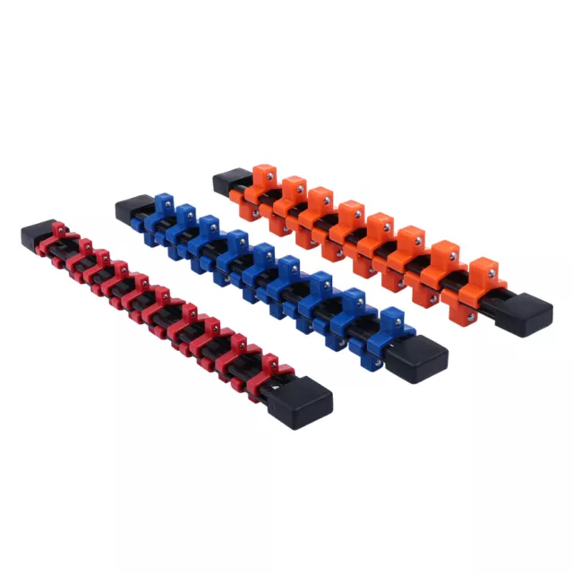 3 Pcs Socket Holder Plastic Magnetic Tray Aluminum Organizer Drawer