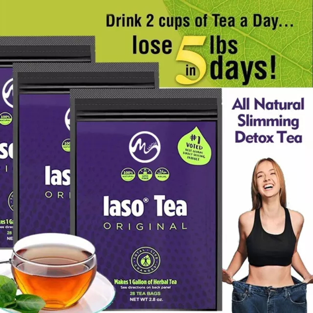 Laso Tea Original, Lose Weight,Slimming Detox 28 Tea Bags,Metabolism Booster