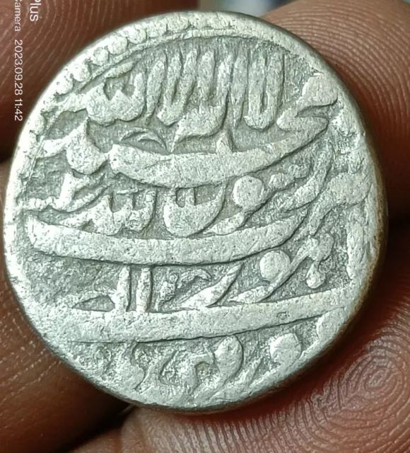 Mughal coin Shahajahan (The Tajmahal made by him)silver rupee BURHAN PUR MINT