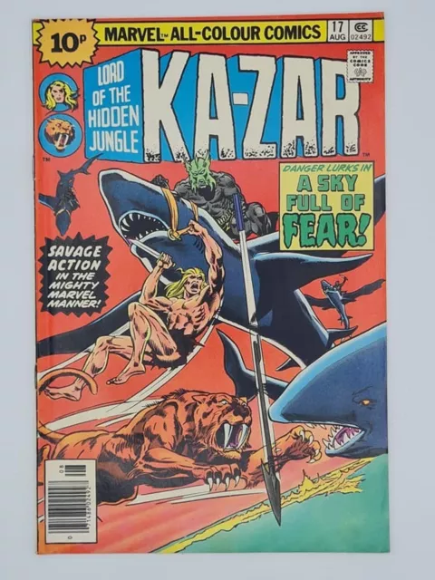 Ka-Zar Vol:2 #17 1976 Marvel Comics Pence Variant