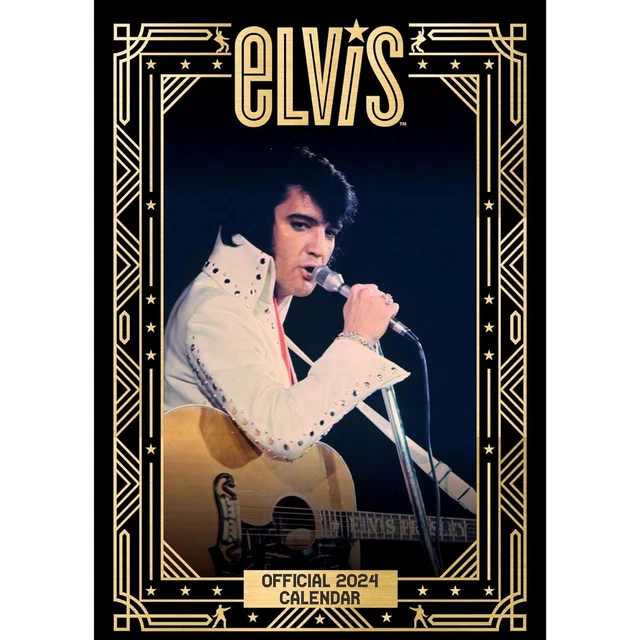 ELVIS PRESLEY 2024 Calendar Month To View A3 Wall Calendar Official