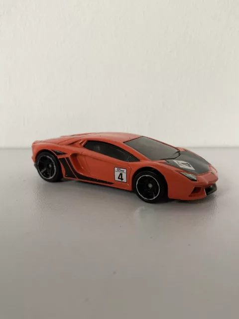 Lamborghini Aventador Orange Loose - Hot Wheels - Will Combine Shipping