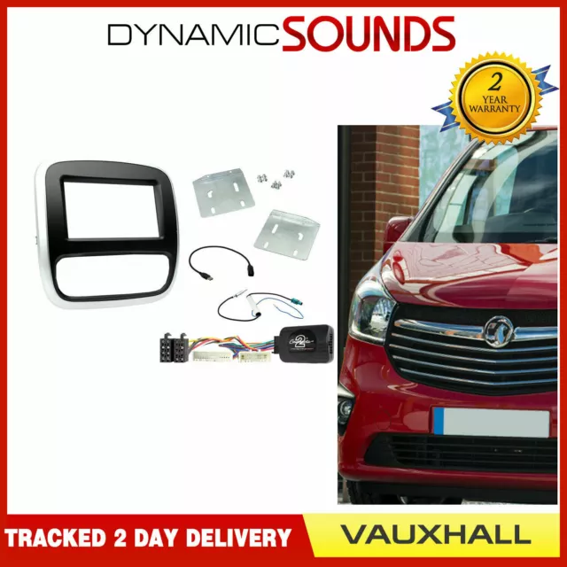 SONY Double Din Fascia Steering Aerial Fitting Kit For Vauxhall Vivaro 2014-2018