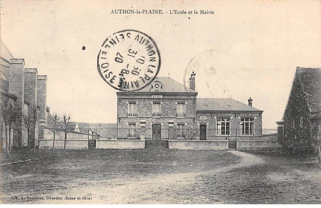 91 - AUTHON LA PLAINE - SAN45433 - L'Ecole et la Mairie