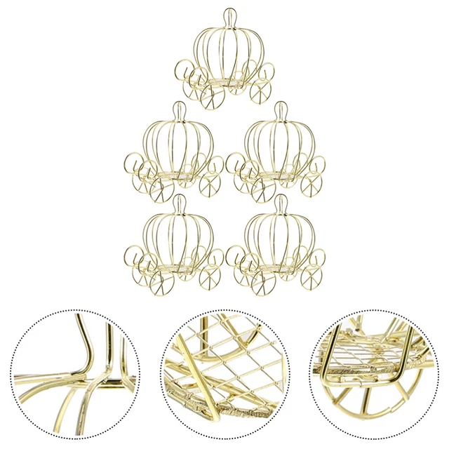 5 pz Portapiante Aria Vaso Fiore Matrimonio Scatola Caramelle Piccola Zucca