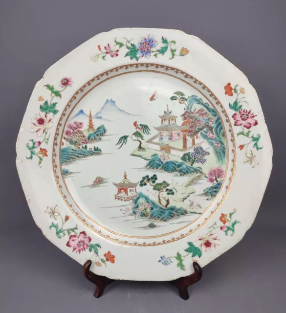 Massive Chinese Export Porcelain Charger - Qianlong Period 18th Century