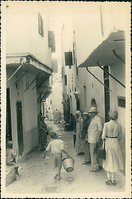 Morocco, tangier, a street, ca.1950, vintage silver print vintage silver printce