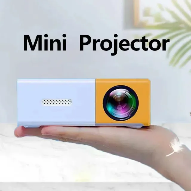 Mini Projecteur Portable Smart TV, Home Cinéma, Android, IOS, Écran de Téléphone