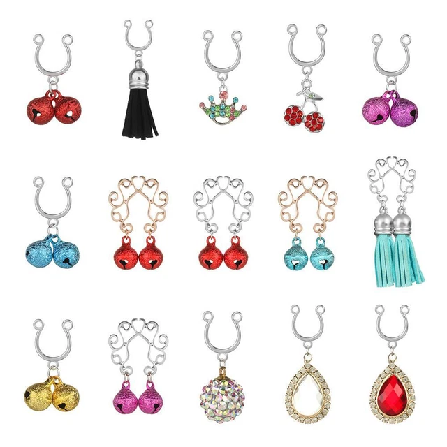 Faux Piercing Bijoux de corps Faux anneau de mamelon Non piercing Non Piercing