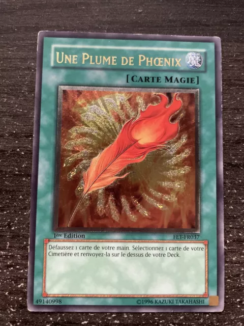 Carte Yu-Gi-Oh! Une Plume De Phoenix 1St Fet-Fr037 Ultimate Rare Nm