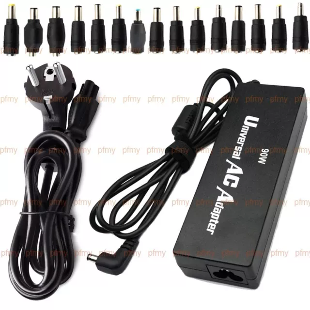 Universal Laptop AC Adapter Notebook Netzteil Ladegerät 15V-24V 90W Max 6A