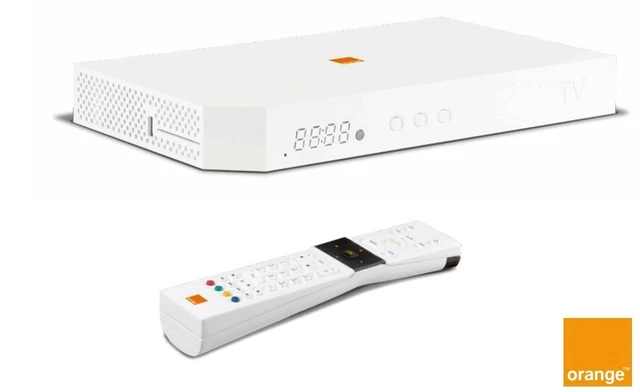 DÉCODEUR LIVEBOX TV UHD 87 Slim + Alimentation + Télécommande - Orange DÉCODEUR LIVEBOX TV UHD 87 Slim + Alimentation + Télécommande - Orange