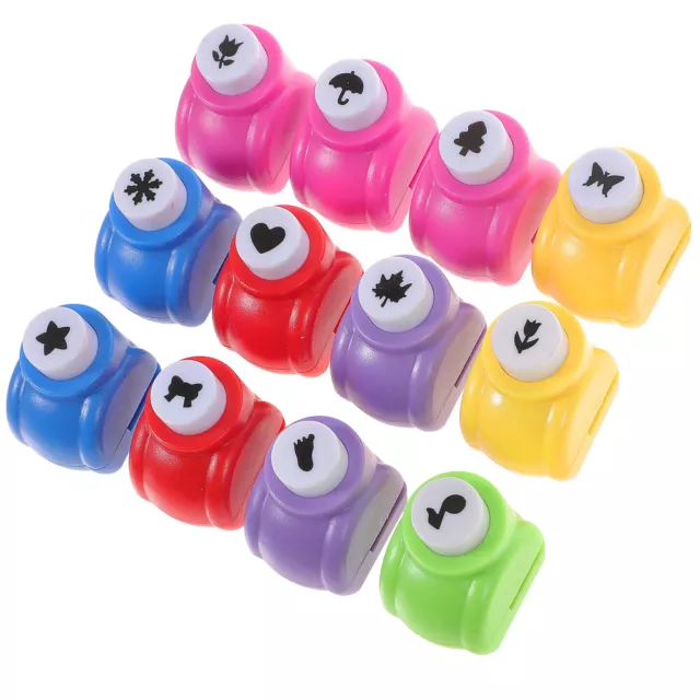 12 Pcs Shape Hole Puncher for Kids Shaped Craft Crafts Child Small