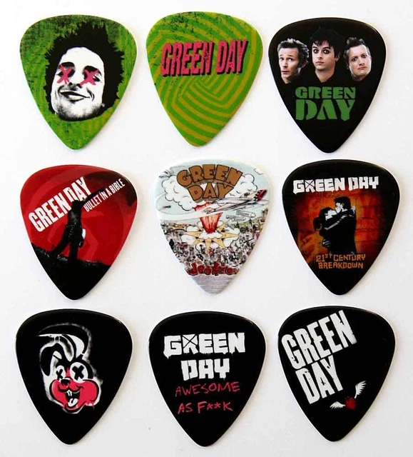 GREEN DAY GUITAR Picks Packet of 9 Plectrums 6.79 PicClick UK