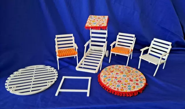 1980s  Barbie Patio Set ~ Incomplete ~