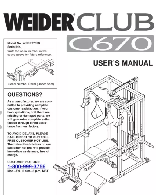 Weider club c670 price outlet