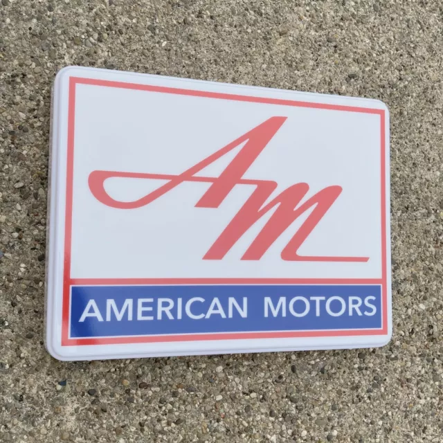 American Motors Car Amc Badge Led Illuminated Light Up Garage Sign Automobilia