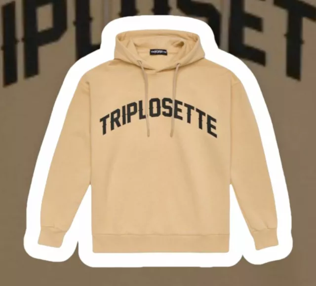 FELPA MAGLIA BEIGE Sabbia Con Cappuccio Triplosette 777 Tony Effe Dpg EUR 49 00 PicClick IT
