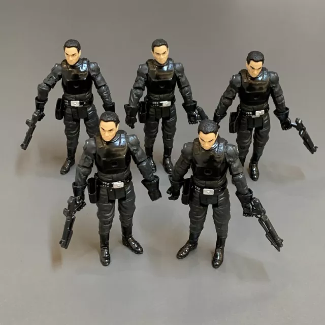 Lot 5 Star Wars Imperial Tie Fighter Pilot Legacy Evolutions Action Figure #KB1
