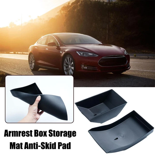 2PCs For Model 3/Y Center Console Organizer Armrest Storage Boxˉ X3V9