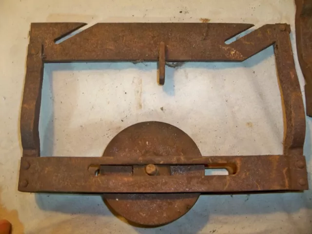 3 Vintage Iron Barn Door Roller Shed Sliding Door Trolley Wheels Hardware 8