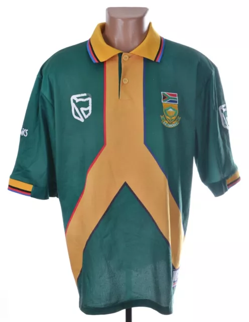South Africa 1999 World Cup Cricket Shirt Jersey Asics Size L Adult