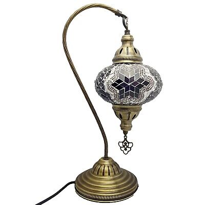 Autentico Turkish Colorato Lampada Luce Stile Tiffany Vetro Tavolo Scrivania Cee 2