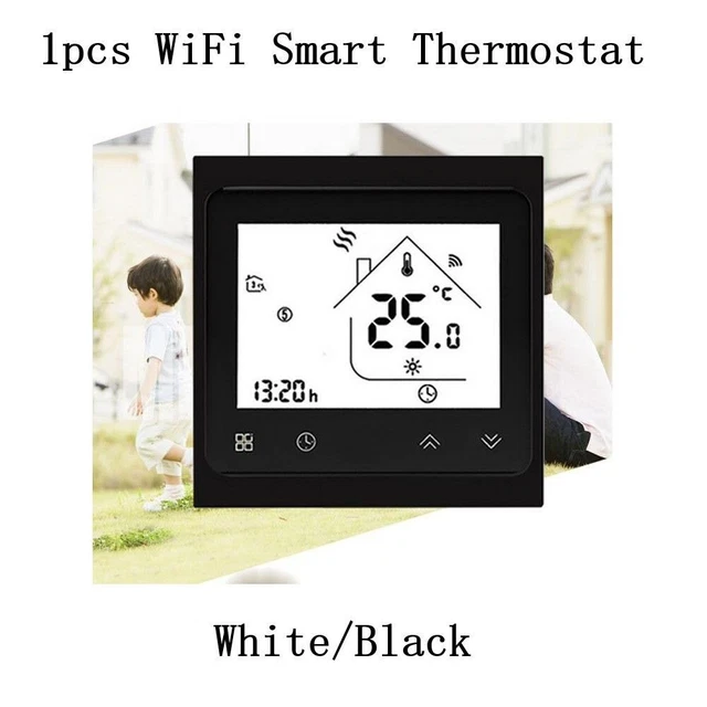 Nuovo Termostato Tempe Regolatore PC+ABS Wi-Fi Smart 1PC 86 86 38 (MM)