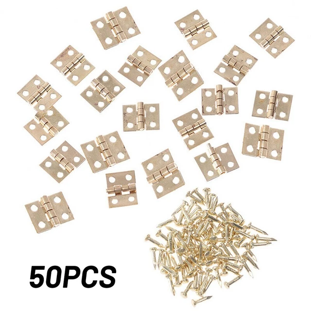 50pcs Pure Cuivre Charnière Petit Charnière Artisanat Boîtes Décoration 3