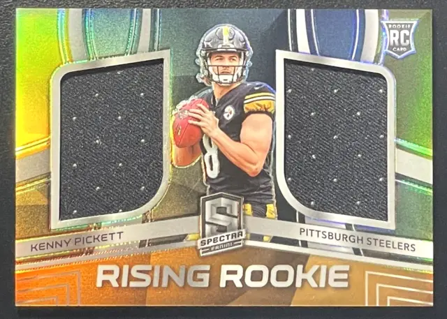 KENNY PICKETT 2022 Panini Spectra RISING ROOKIE DUAL RELIC #40/50 - Steelers RC