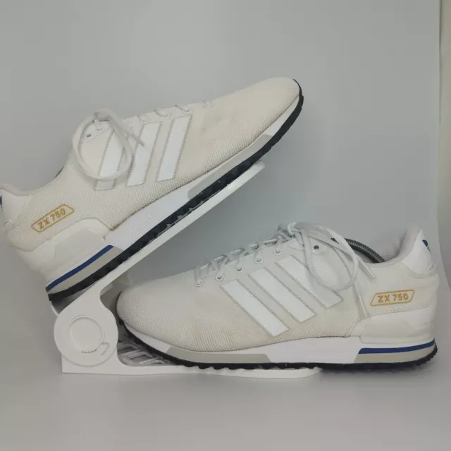 Adidas ZX 750 Woven Men's White Running Trainers UK Size 12 Eur 47 1/3 GV9308