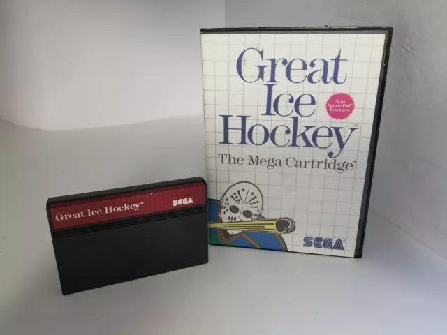 Eccezionale Ghiaccio Hockey (senza Manuale) per The Sega Master System Test Ntsc