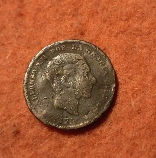 5 Centimos 1879 Spanien Alfonso XII.