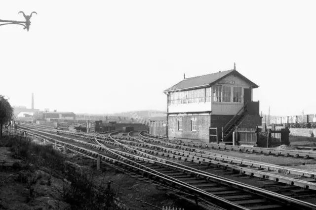 PHOTO BR British Railways Signal Box at Stairfoot Junction in 1967 - 18/03/1967