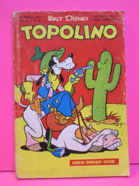 TOPOLINO libretto n. 87 Mondadori 1954 originale !!