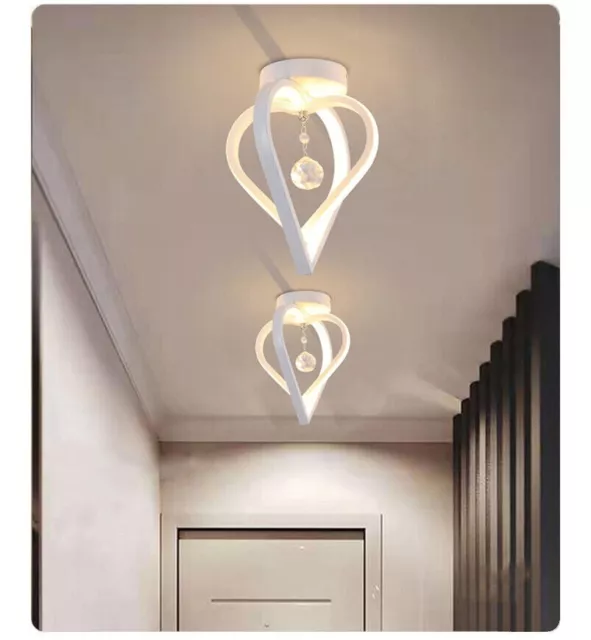 Lampada Plafoniera Lampadario Da Soffitto Corridoio Disegn Moderno Con Cristallo