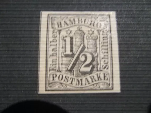 Hamburg 1859 Nr. 1 1/2 Schilling ungebraucht Altsignatur