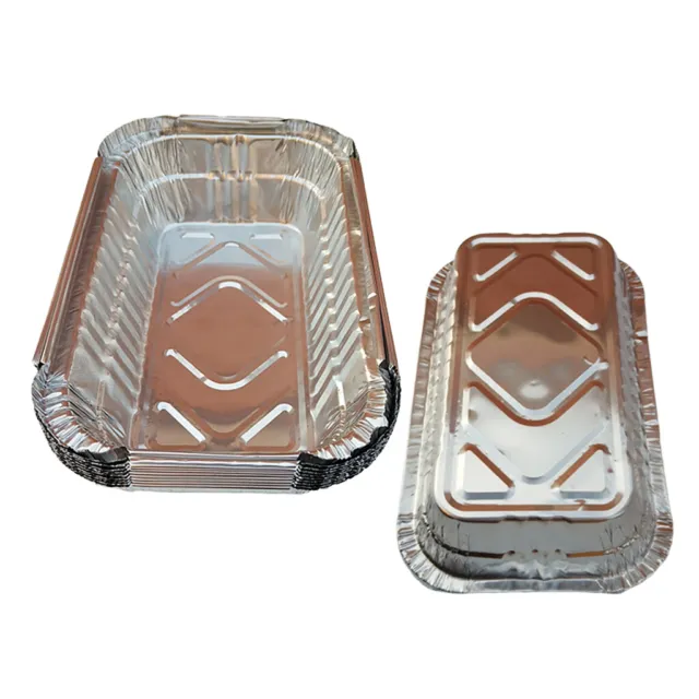 10-pack Disposable Aluminum Foil Grill Drip Pans for BBQ Weber  700ml
