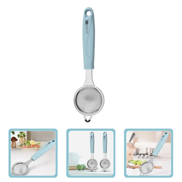 Tamiz de acero inoxidable fino skimmer cuchara tamiz tamiz de cocina skimmer
