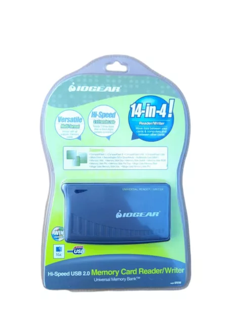 IOGEAR GFR280 Universal Memory Bank Hi-Speed USB 2.0 MEMORY CARD READER/WRITER