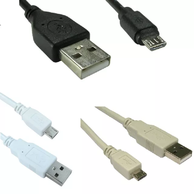 USB to Micro USB Cable Charger Lead For Samsung Galaxy Kindle 1m 2m 3m 5m Long