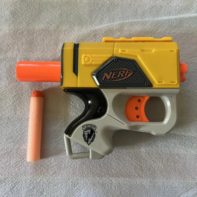 NERF NSTRIKE REFLEX IX1 Single Shot Dart Blaster Gun Pistol Yellow 7