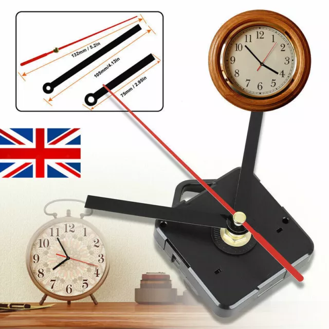 Replacement Quartz Wall Clock Movement Mechanism DIY Repair Kit Parts Tool UK