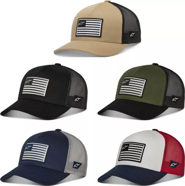 Alpinestars Men's Flag Curve Bill Snapback Hat -  Mens Lid Cap