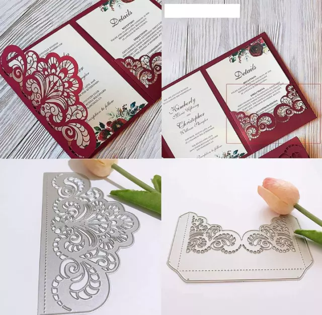 Lace Border Metal Cutting Dies Stencil Scrapbooking Embossing Album Craft UK