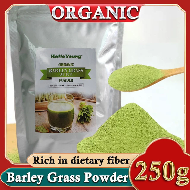 250g de poudre d'herbe d'orge biologique sans gluten et sans OGM